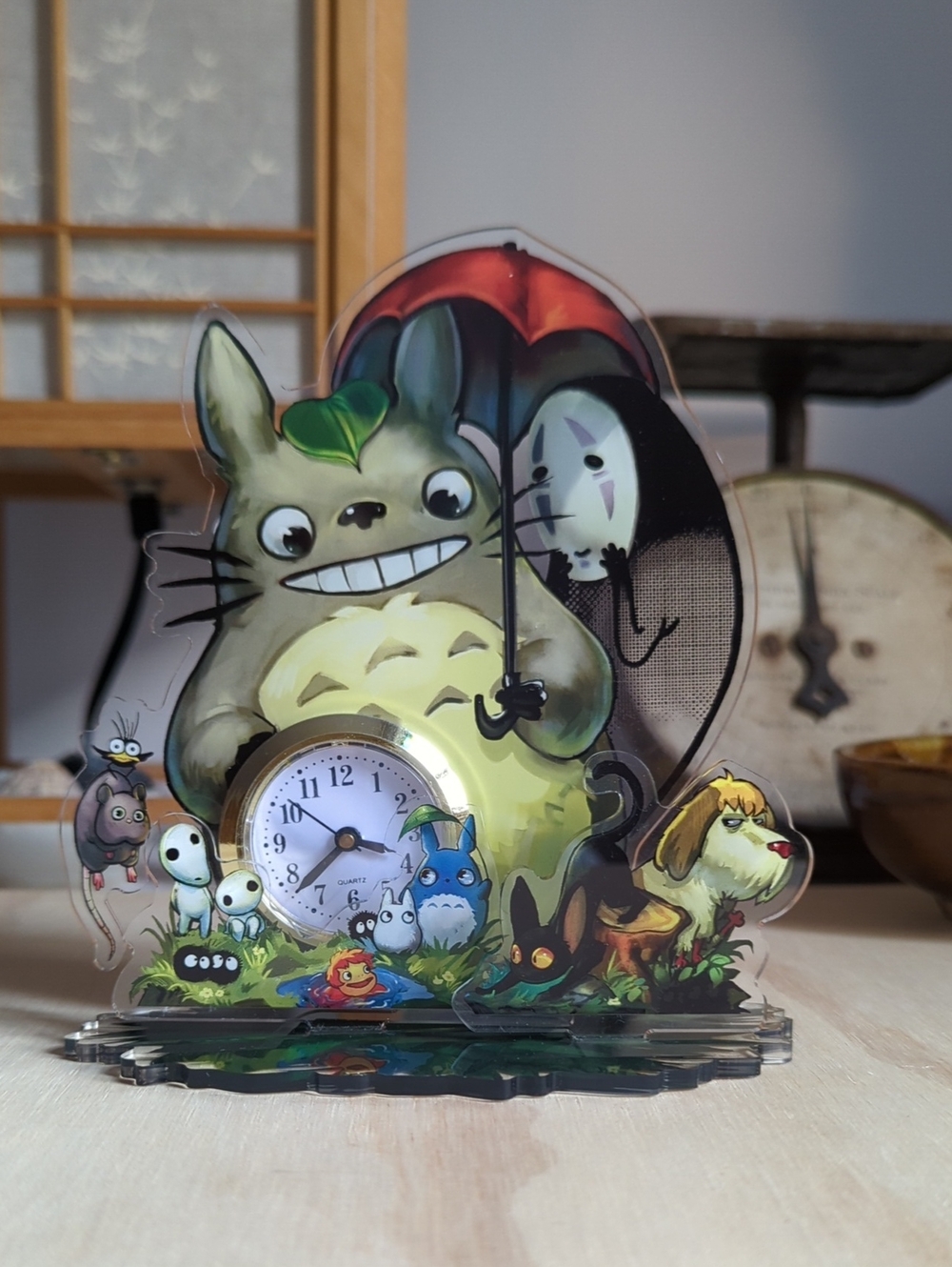 Ghibli/Totoro Desk Clock